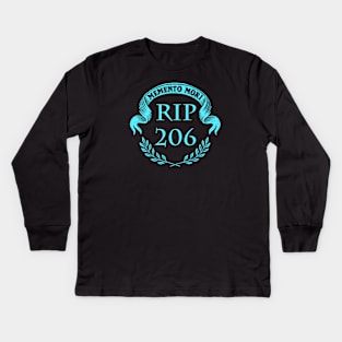 RIP 206 Blue Kids Long Sleeve T-Shirt